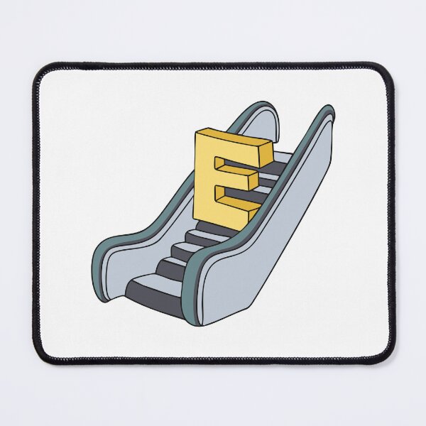 Item preview, Doodle Illustration of Letter E for escalator designed and sold by rasagamastore.