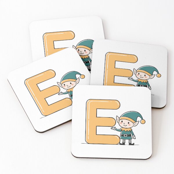 Item preview, Doodle Illustration of Letter E for elf designed and sold by rasagamastore.