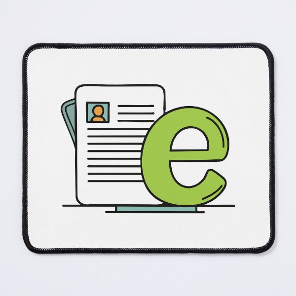 Item preview, Doodle Illustration of Letter E for essay designed and sold by rasagamastore.