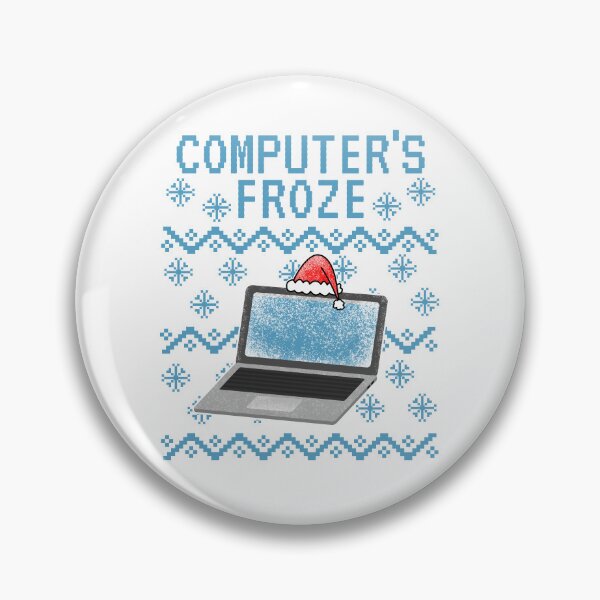 Item preview, Computer's Froze, Ugly Christmas, IT Technician Office Funny designed and sold by doodlerob.