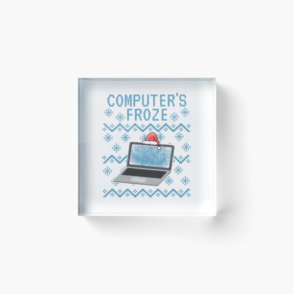 Item preview, Computer's Froze, Ugly Christmas, IT Technician Office Funny designed and sold by doodlerob.