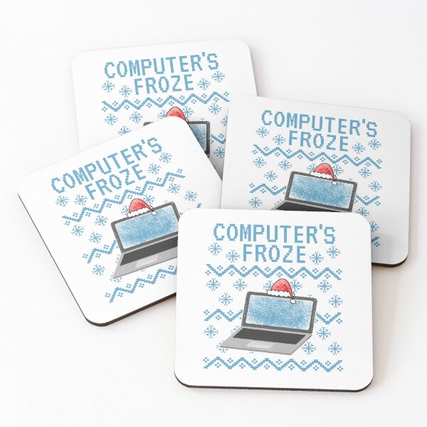 Item preview, Computer's Froze, Ugly Christmas, IT Technician Office Funny designed and sold by doodlerob.