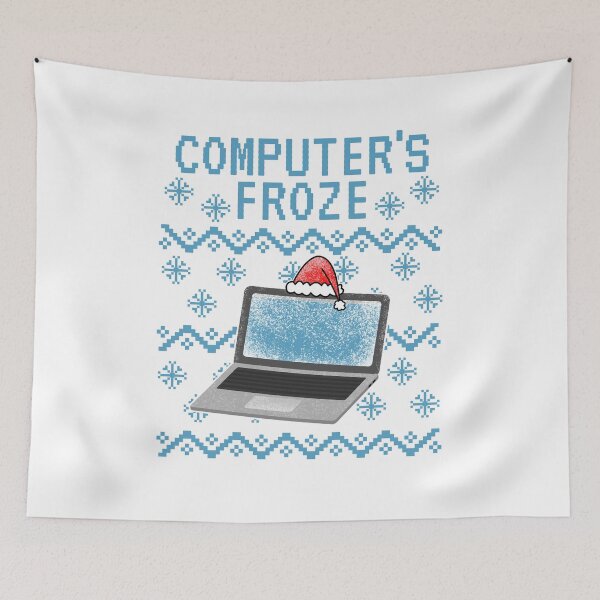 Item preview, Computer's Froze, Ugly Christmas, IT Technician Office Funny designed and sold by doodlerob.