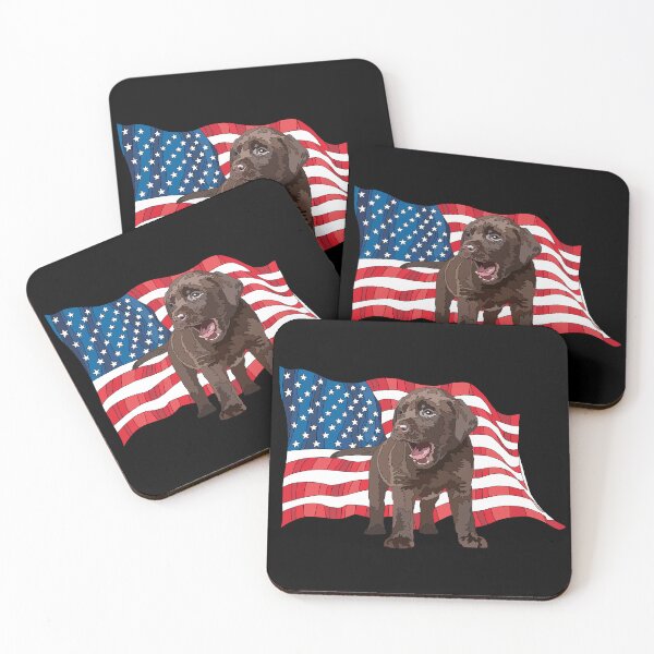 Item preview, Chocolate Lab Patriotic USA Dog Lover designed and sold by Just-Arts-4U.