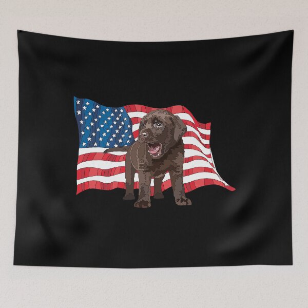 Item preview, Chocolate Lab Patriotic USA Dog Lover designed and sold by Just-Arts-4U.
