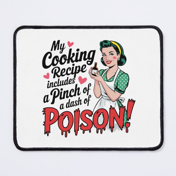 Item preview, My cooking recipe includes a pinch of a dash of  Poison Sarcasm retro women bakiing designed and sold by Dominika Farkašová.