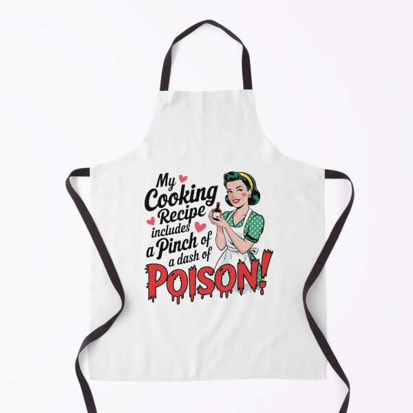 Item preview, My cooking recipe includes a pinch of a dash of Poison Sarcasm retro women bakiing designed and sold by Dominika Farkašová.