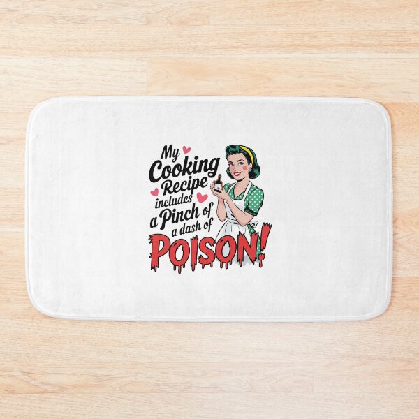 Item preview, My cooking recipe includes a pinch of a dash of  Poison Sarcasm retro women bakiing designed and sold by Dominika Farkašová.