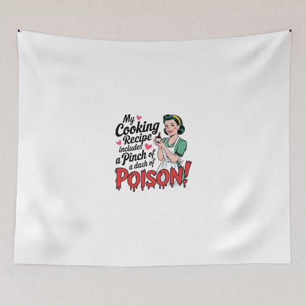 Item preview, My cooking recipe includes a pinch of a dash of  Poison Sarcasm retro women bakiing designed and sold by Dominika Farkašová.