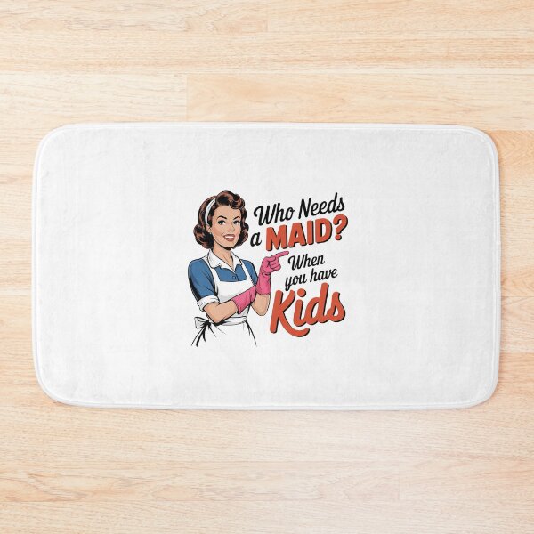 Item preview, Who needs a maild when you have kids Sarcasm retro women bakiing designed and sold by Dominika Farkašová.