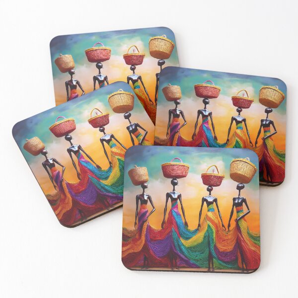Item preview, African figurines designed and sold by Vibranta Studio.