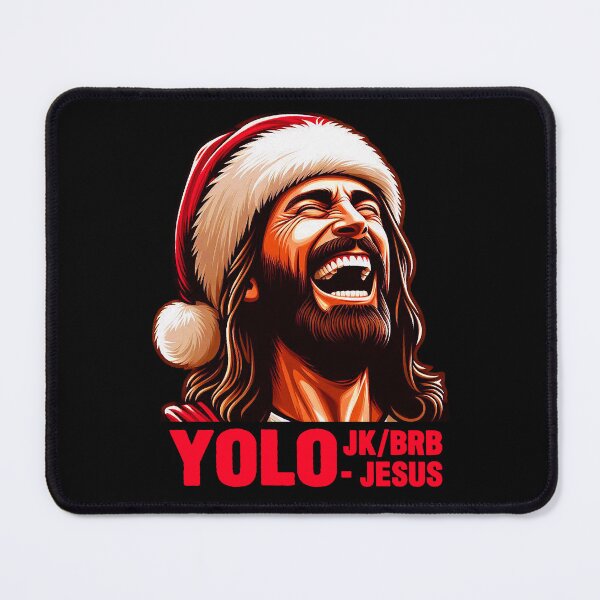 Item preview, YOLO JK BRB Jesus designed and sold by plushism.