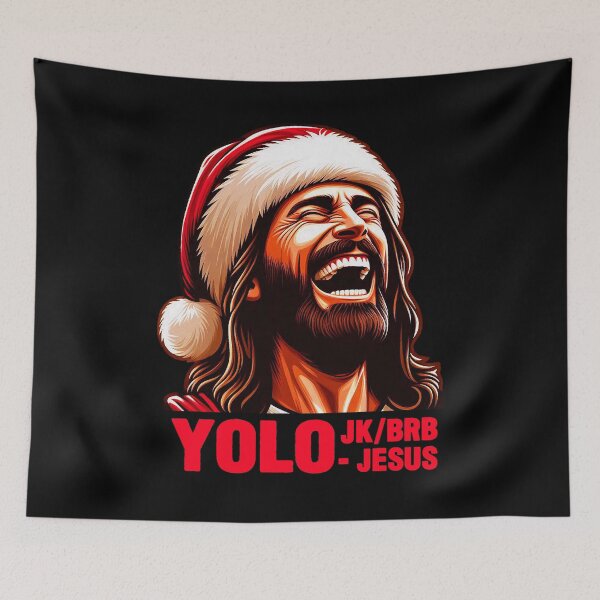Item preview, YOLO JK BRB Jesus designed and sold by plushism.