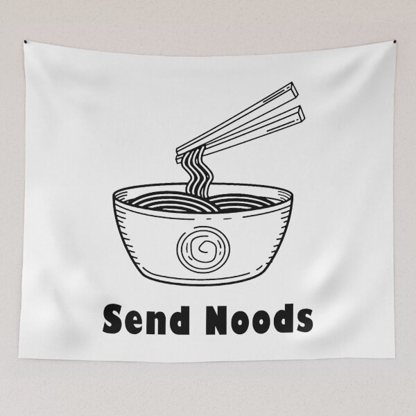 Item preview, Send Noods Funny Noodle Pun designed and sold by FlyShop1.
