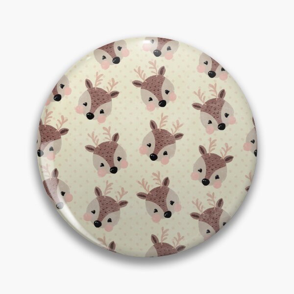 Item preview, Cute reindeer on cream with pink spots designed and sold by SJAPhoto.