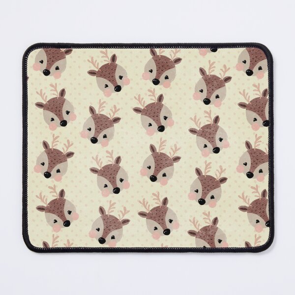 Item preview, Cute reindeer on cream with pink spots designed and sold by SJAPhoto.