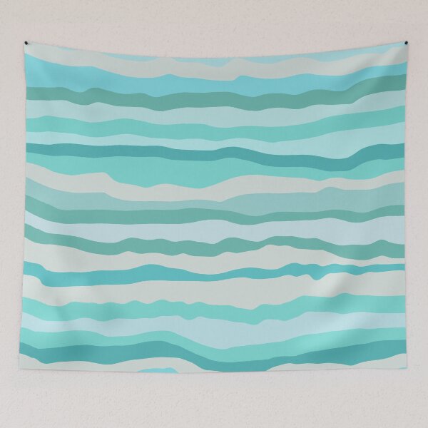 Item preview, Abstract Ocean Horizontal Lines Coastal Style Decor Beachy Vibes Art 1 of 4 designed and sold by Beachy.