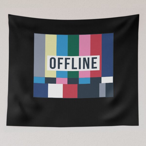 Item preview, OFFLINE Tv Bars Illustration designed and sold by TastefulDesigns.