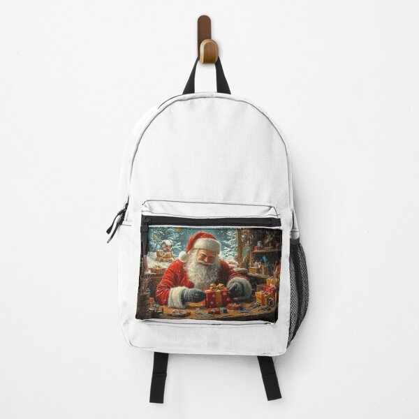 Item preview, Copy of Santa joyfully wraps presents by the window designed and sold by MiraCleAI.