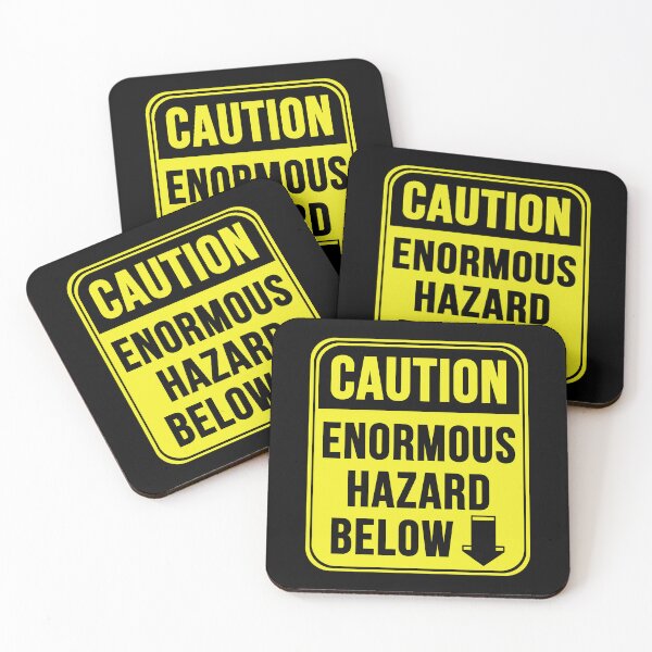 Item preview, Enormous Hazard Below designed and sold by MarkMySign.