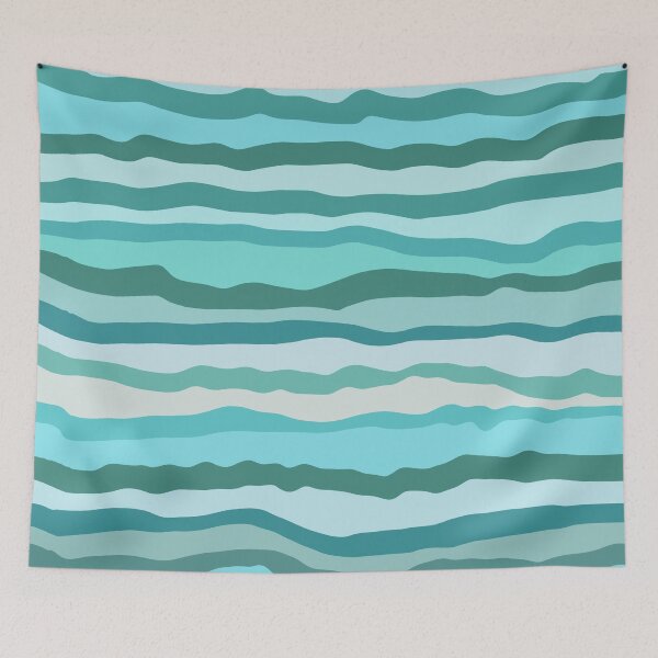 Item preview, Abstract Ocean Horizontal Lines Coastal Style Decor Beachy Vibes Art 2 of 4 designed and sold by Beachy.