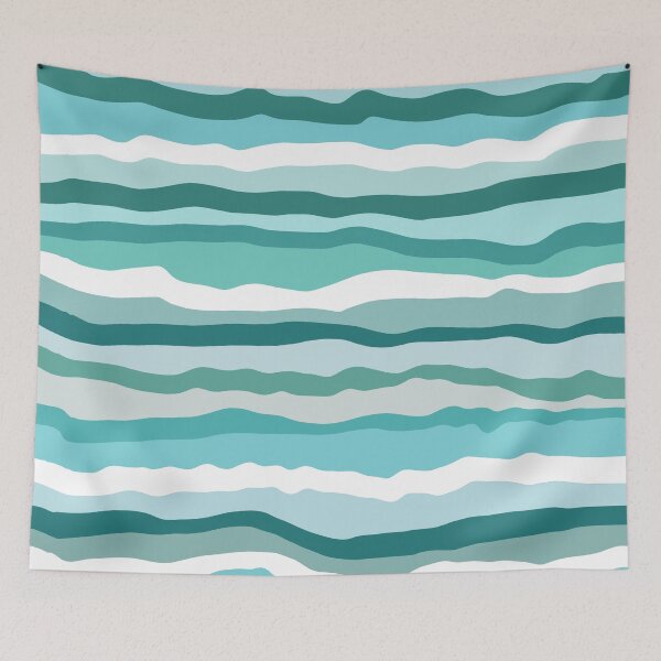 Item preview, Abstract Ocean Horizontal Lines Coastal Style Decor Beachy Vibes Art 3 of 4 designed and sold by Beachy.