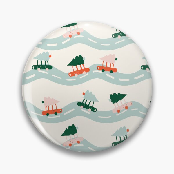 Item preview, Christmas theme cars with Christmas trees on a road designed and sold by SJAPhoto.