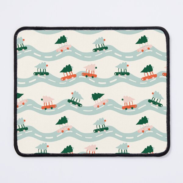 Item preview, Christmas theme cars with Christmas trees on a road designed and sold by SJAPhoto.