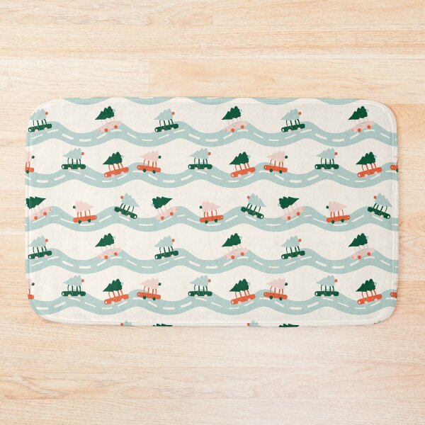 Item preview, Christmas theme cars with Christmas trees on a road designed and sold by SJAPhoto.