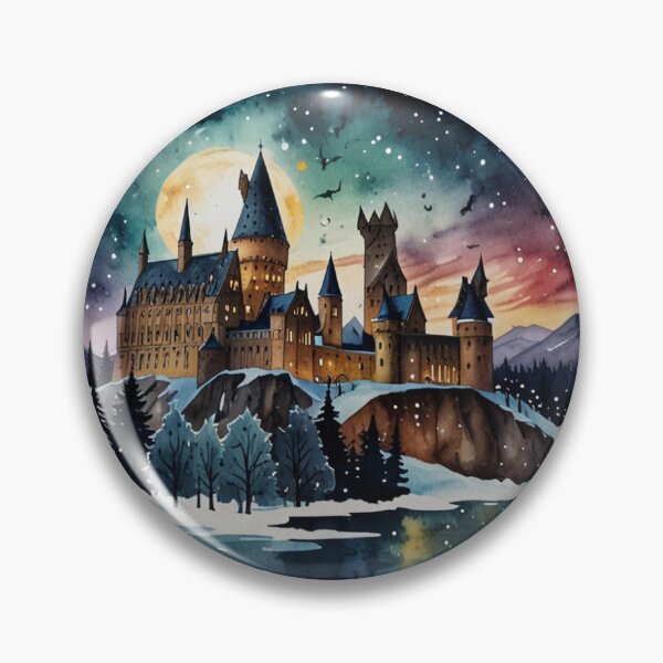 Item preview, Magical Winter Castle Sticker designed and sold by pelzolga.