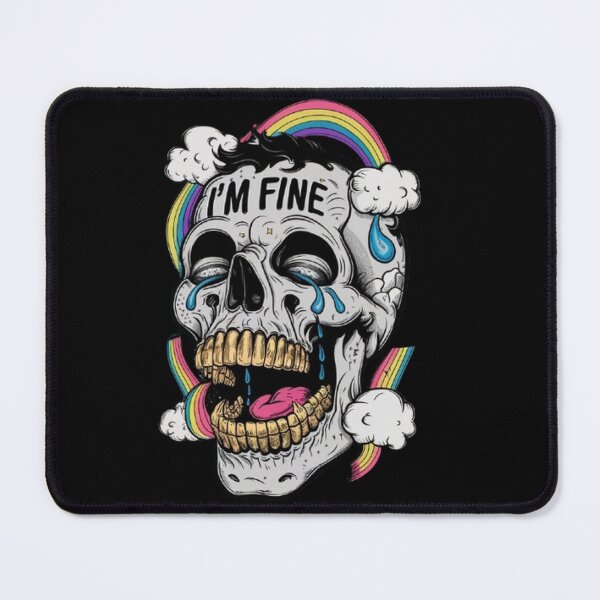 Item preview, Crying Skull: A Psychedelic Journey of Dark Humor and Glitter designed and sold by SztylishDesigns.