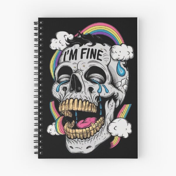 Item preview, Crying Skull: A Psychedelic Journey of Dark Humor and Glitter designed and sold by SztylishDesigns.