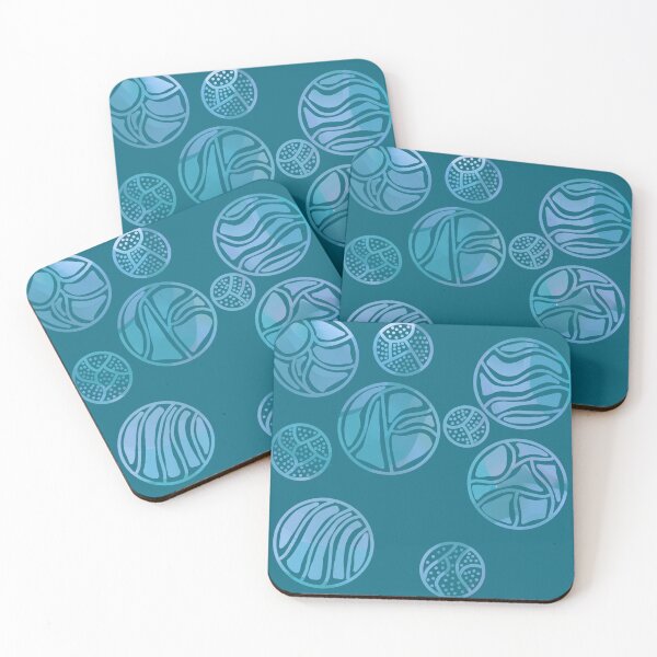 Item preview, Orbs of Blue and Teal  designed and sold by JaygiesDesign.