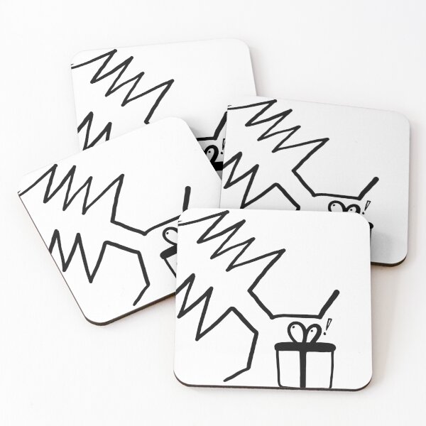 Item preview, Black line cartoon illustration of a Christmas tree with gift boxes. designed and sold by nongsao4.