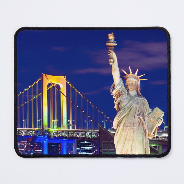 Item preview, The Statue of Liberty in Odaiba at Night designed and sold by JAPANESE FAVORITES.