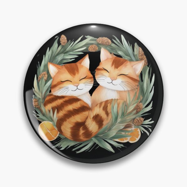 Item preview, Cute Cats Kawaii Winter Wonderland - Ginger Cat lover gift designed and sold by FurrFunPrints.