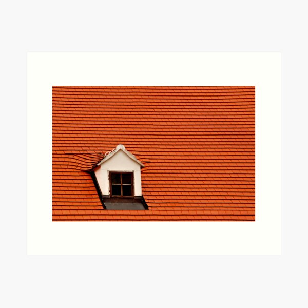 Item preview, Red Roof and Window designed and sold by MaluC.