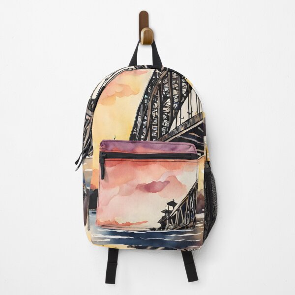Item preview, Sydney Harbour Bridge: Watercolor Sunset in Australia designed and sold by LSVart.