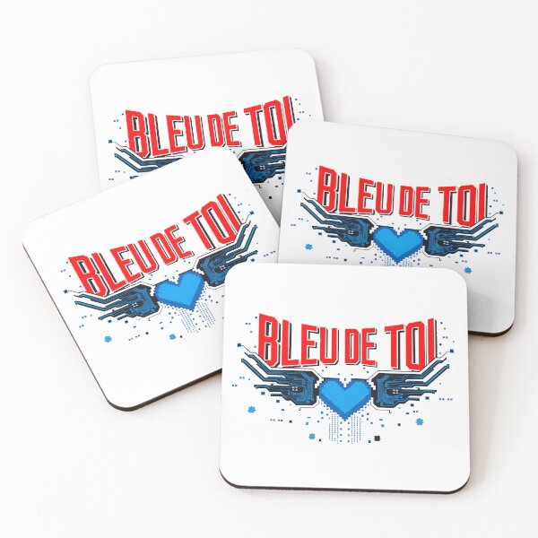 Item preview, Bleu de Toi - Cyberpunk Pixel Art Logo with Digital Heart designed and sold by ObjCrea123.