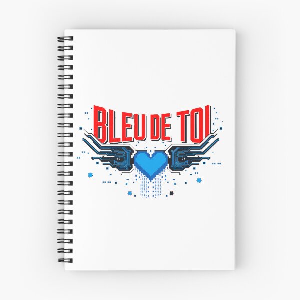 Item preview, Bleu de Toi - Cyberpunk Pixel Art Logo with Digital Heart designed and sold by ObjCrea123.