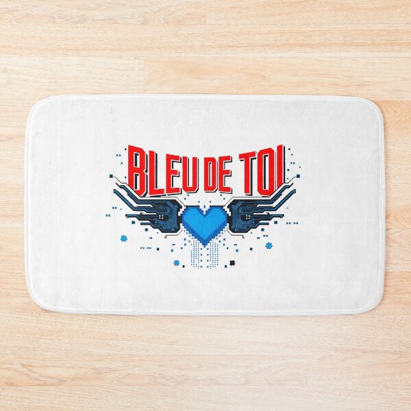 Item preview, Bleu de Toi - Cyberpunk Pixel Art Logo with Digital Heart designed and sold by ObjCrea123.