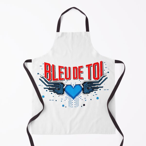 Item preview, Bleu de Toi - Cyberpunk Pixel Art Logo with Digital Heart designed and sold by ObjCrea123.