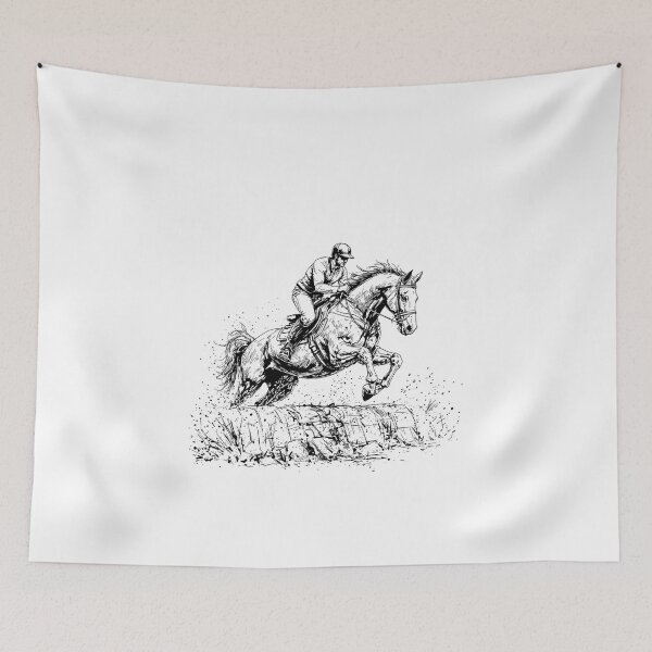 Item preview,  Funny Horse Jumping Art For Men Women Horseback Riding Lover,Horse Jumper Design designed and sold by SOUFIANE1991.