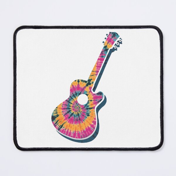 Item preview, Vibrant Tie-Dye Acoustic Guitar Art designed and sold by Bohospiritart.