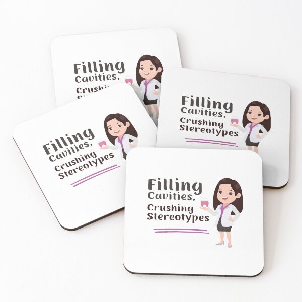 Item preview, Female Dentist - Filling Cavities, Crushing Stereotypes designed and sold by musthavewords.
