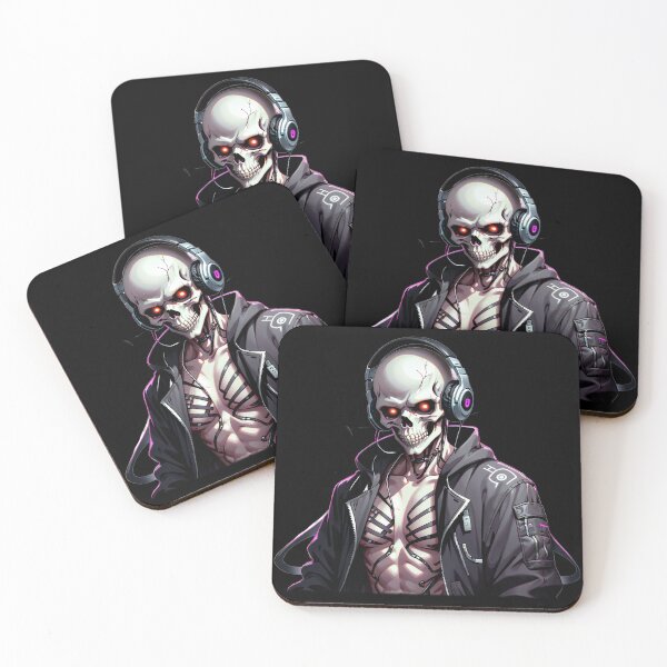 Item preview, Anime Cyber Reaper, Horror Art, Headphones designed and sold by Burn-Ego.