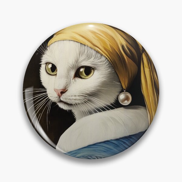 Item preview,  The Cat with the Pearl Earring - Adaption from Jan Vermeer designed and sold by MysticMarble.