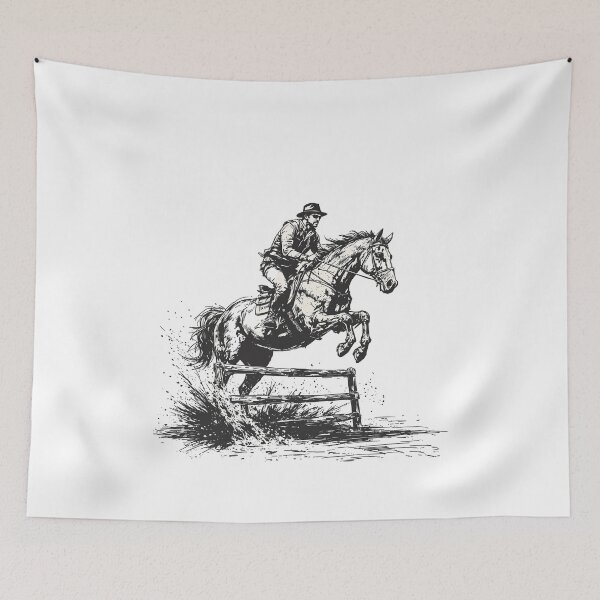 Item preview, Funny Horse Jumping Art For Men Women Horseback Riding Lover,Horse Jumper Design designed and sold by SOUFIANE1991.