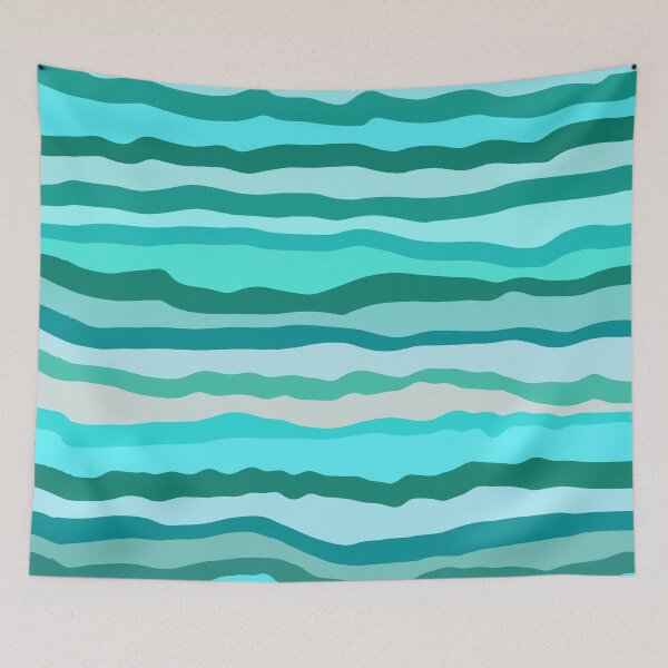 Item preview, Ocean Abstract Horizontal Lines Beachy Vibes Beach House Decor Art 1 of 4 designed and sold by Beachy.