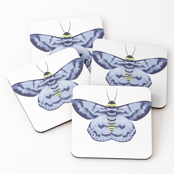 Item preview, long blue tiger moth (blue day moth) designed and sold by -bonesboy-.